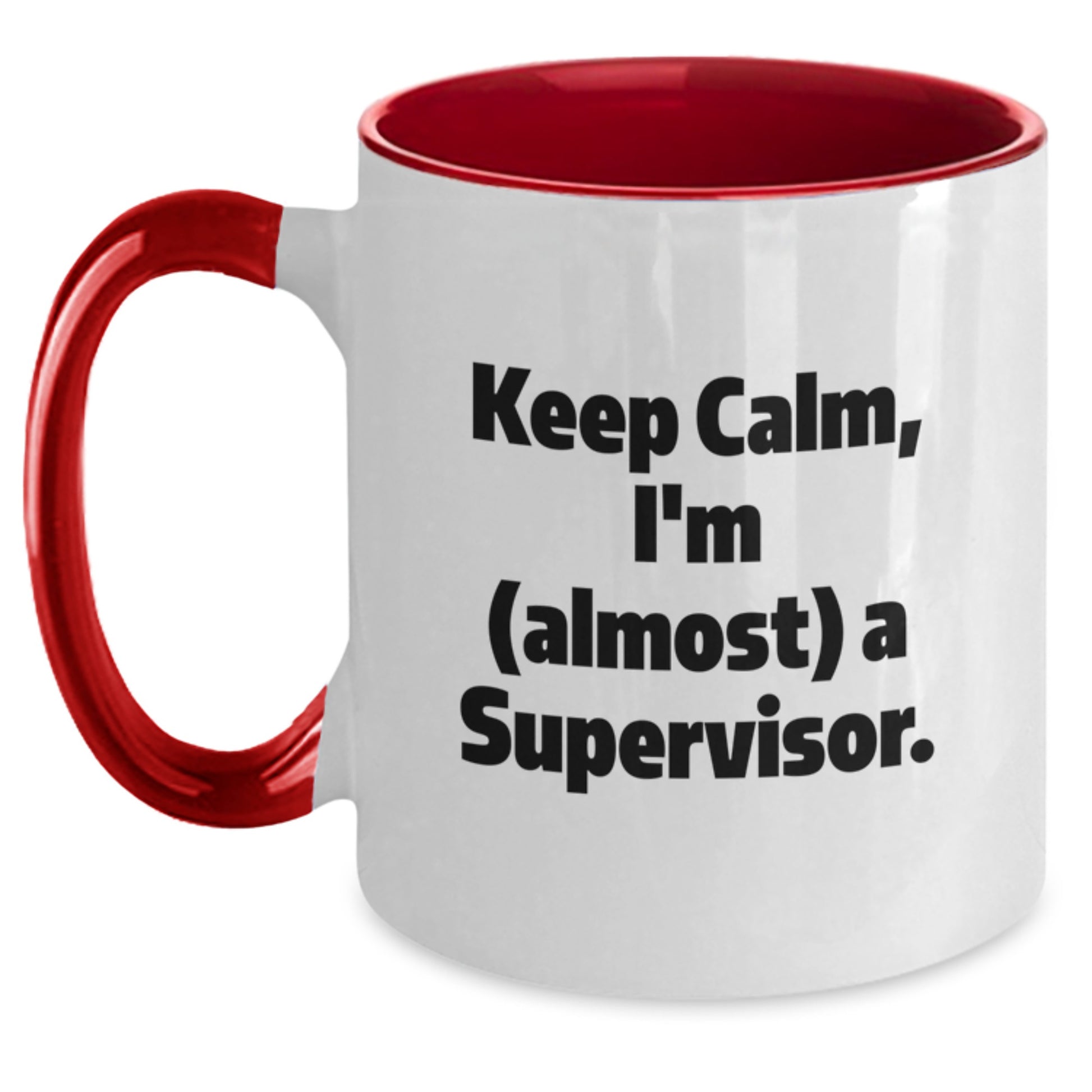 Funny Supervisor Quotes, Gifts from Men, Women or Friends for Supervisor, Mother's Day Unique Gifts, Two Tone Coffee Mug, Keep 'em Laughing - Main