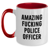 Load image into Gallery viewer, Funny Police Officer Gifts for Men Unique Valentine's Two Tone Coffee Mugs Gifts from Family - Main
