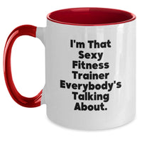 Load image into Gallery viewer, Funny Fitness Trainer Gifts for Friends and Family - Sexy Fitness Trainer Mug, Two Tone Coffee Mug for Women and Men, Christmas Unique Gifts from Friends - Main
