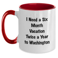 Load image into Gallery viewer, Inspirational Washington Funny Mugs, Gifts from Washington for Friends, Valentine's Unique Gifts Washington Two Tone Coffee Mugs - Main
