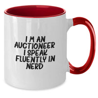 Load image into Gallery viewer, Funny Quote for the Auctioneer in Me Gifts from Friends - Unique Valentine's Gifts for Men, Women, or Coworkers - Two Tone Coffee Mug by Auctioneer - Additional

