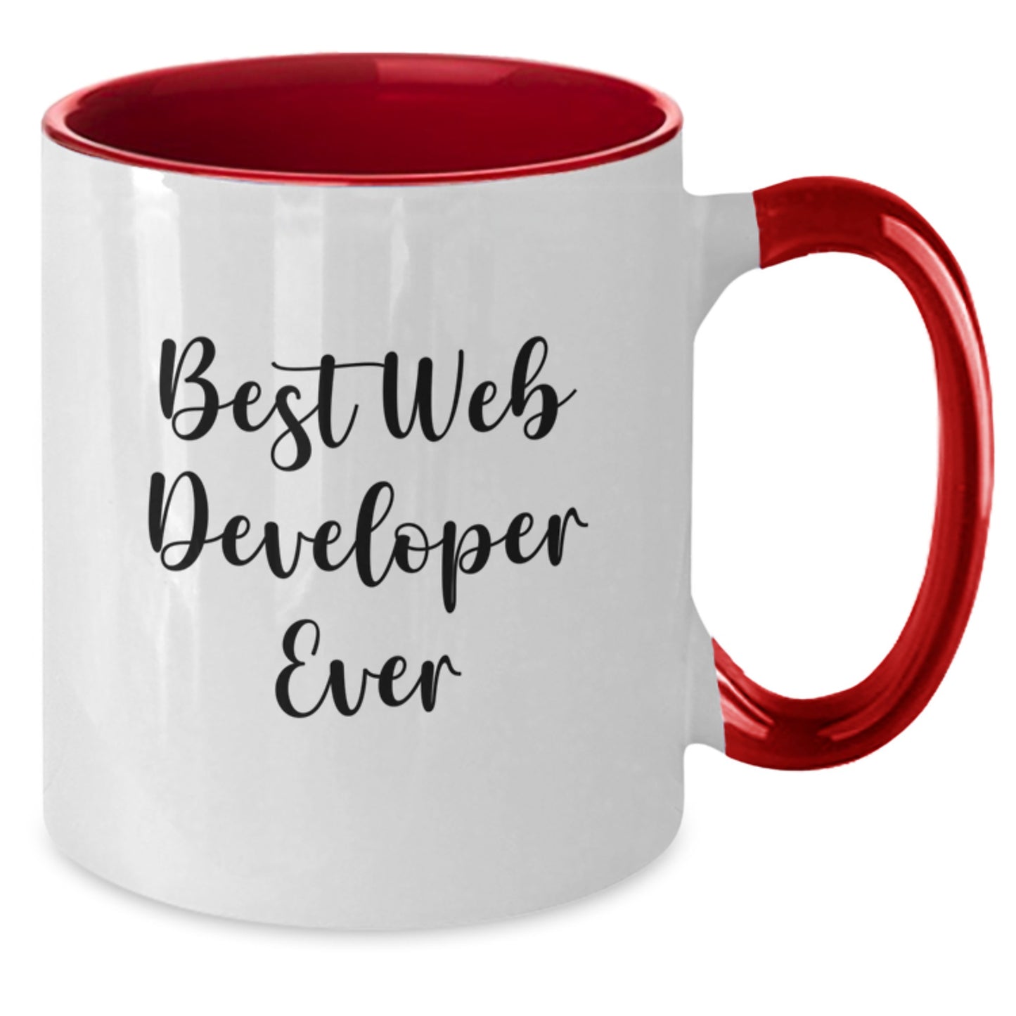 Two Tone Mug – Birthday Gift for a Best Friend – Web Developer Ever - Additional