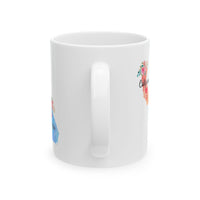 Load image into Gallery viewer, Mom and Dad Long Distance Coffee Mug - California and Georgia Design | Perfect Gift for Parents
