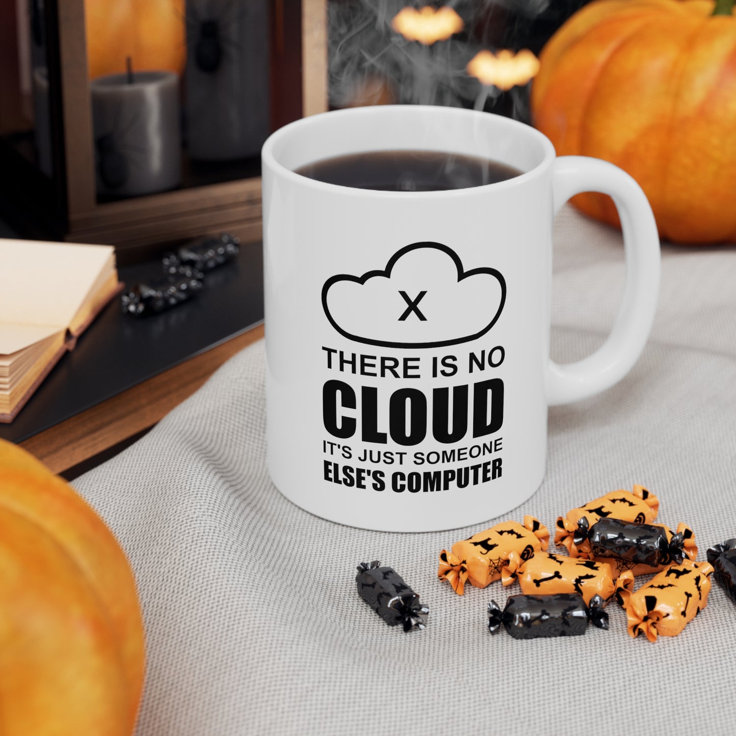 Programmer Ceramic Coffee Mug - There Is No Cloud | Tech Gift for Programmers