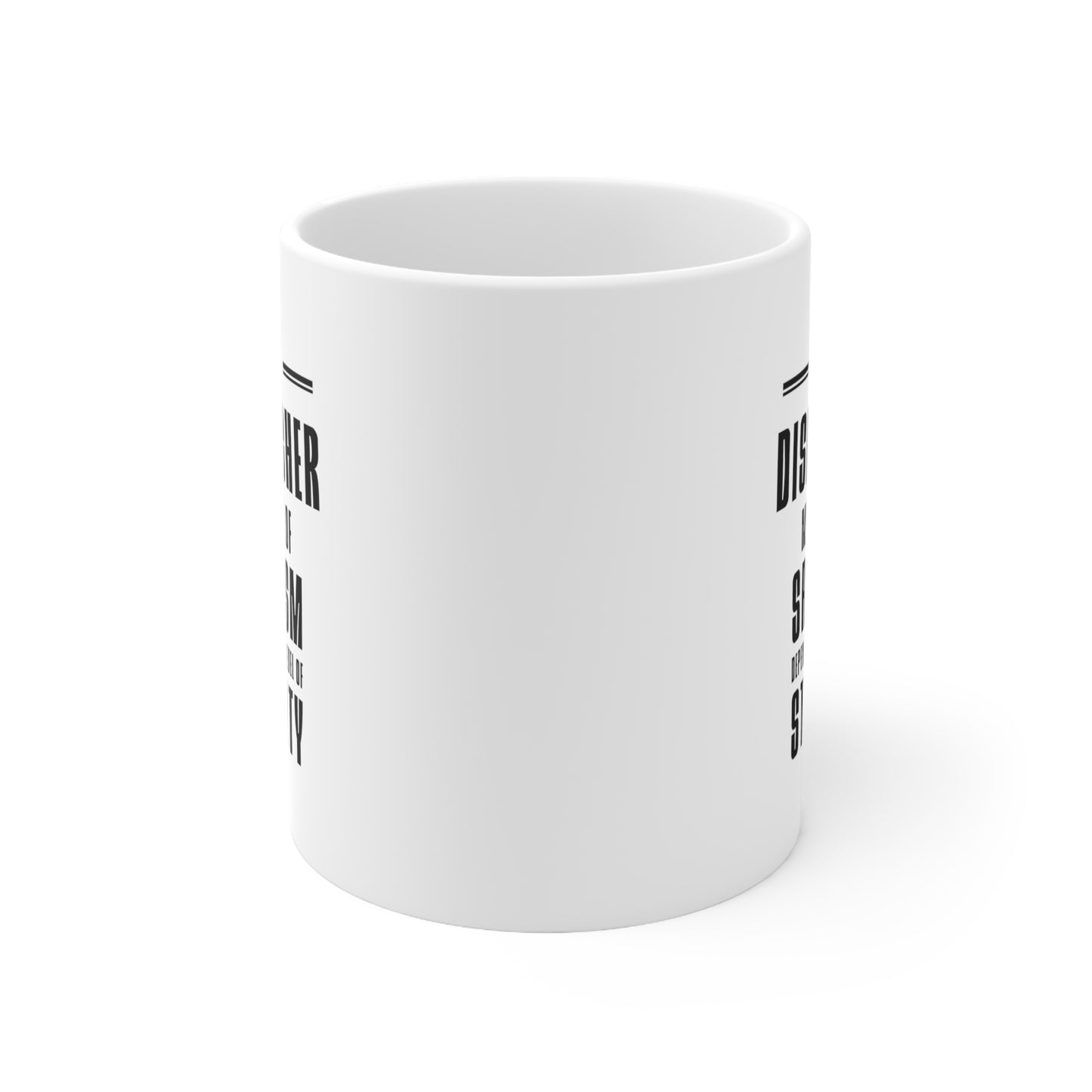 Dispatcher Coffee Mug - My Level of Sarcasm Depends on Your Level of Stupidity | Fun Office Gift