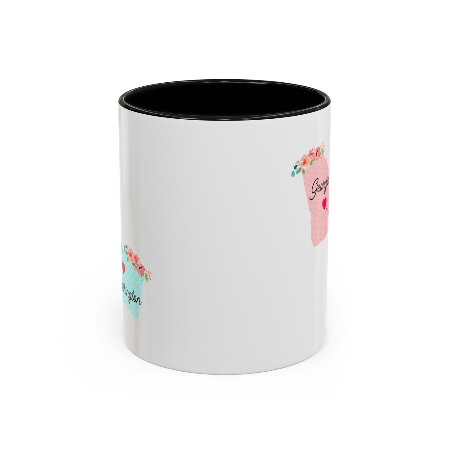 Long Distance Relationship Coffee Mug - Georgia & Washington Design | Perfect Gift for Movers
