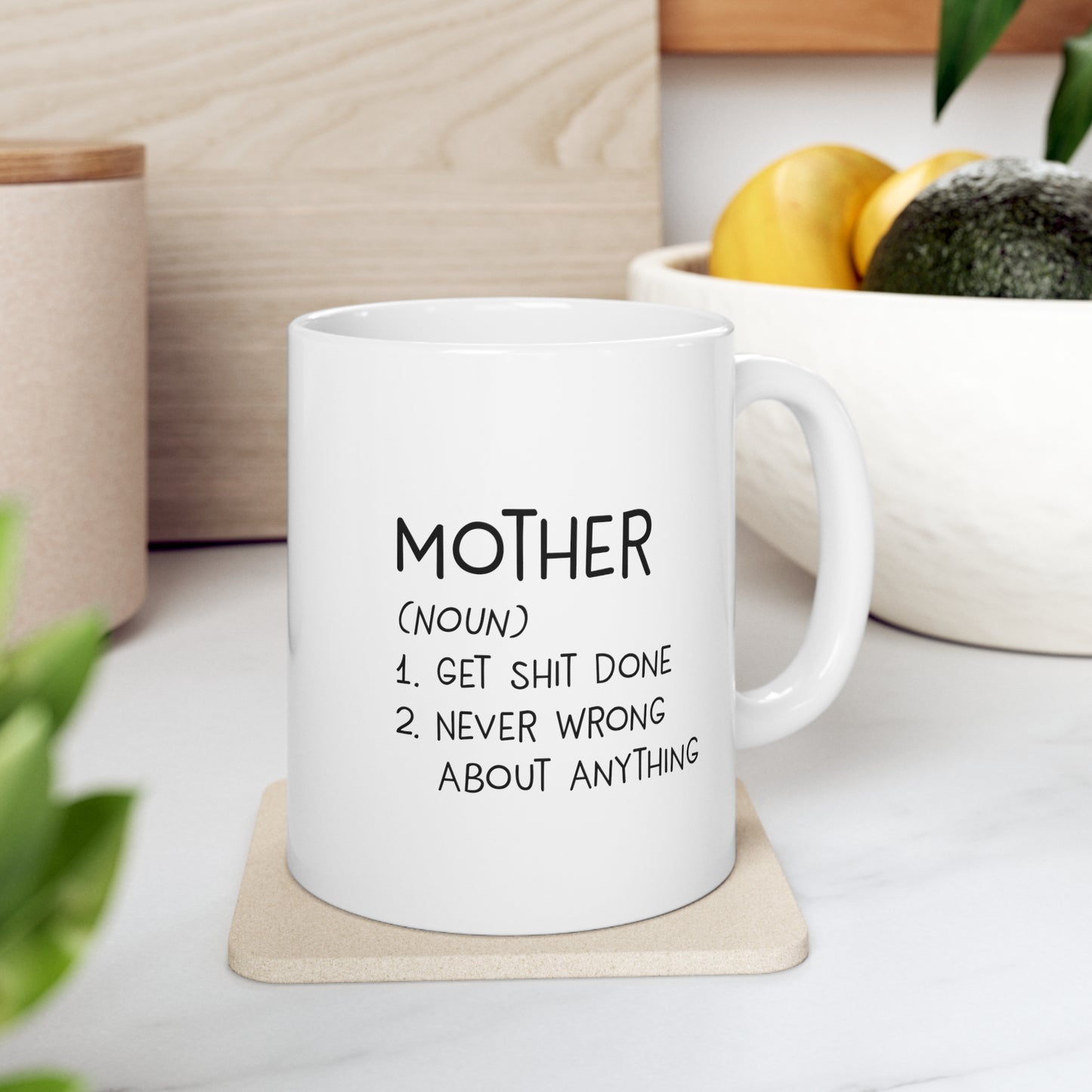 Mom Ceramic Coffee Mug - Mother (Noun) Definition | Mother's Day Gift
