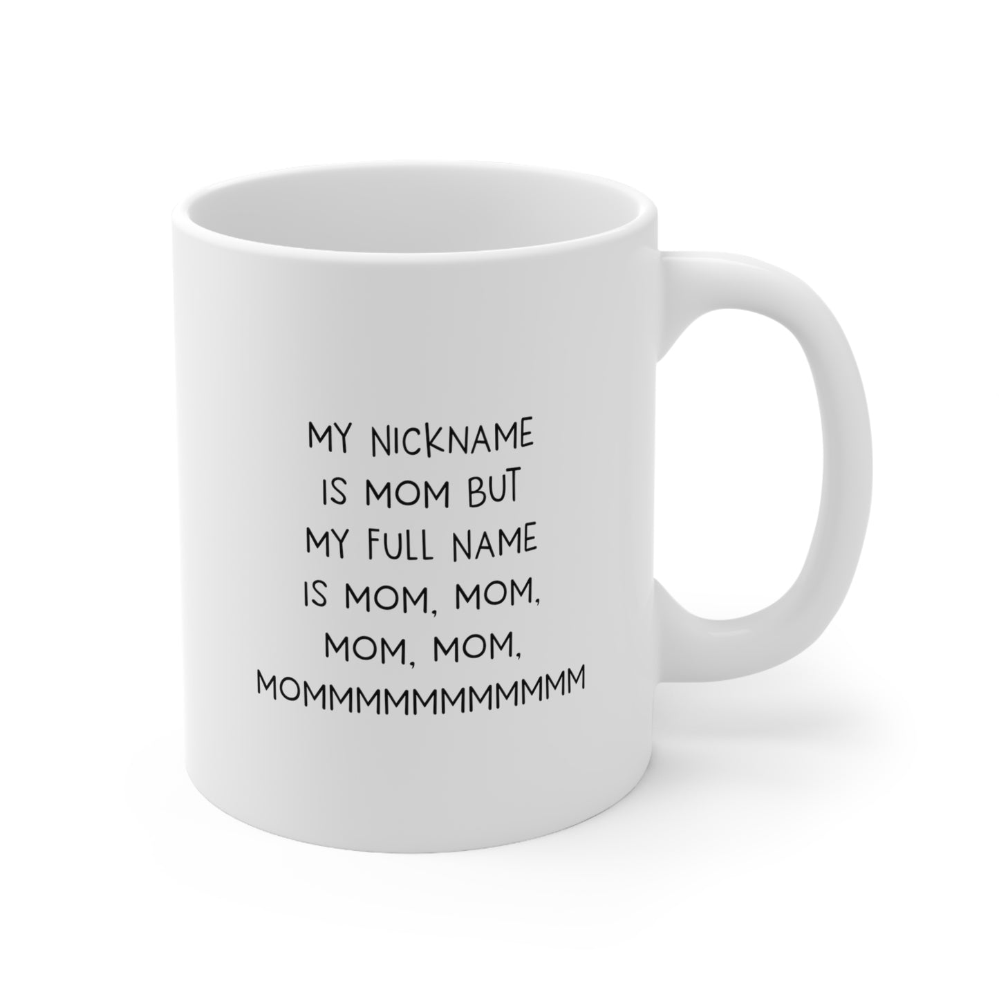 Mom Ceramic Coffee Mug - My Nickname Is Mom, Mom, Mom | Mother's Day Gift