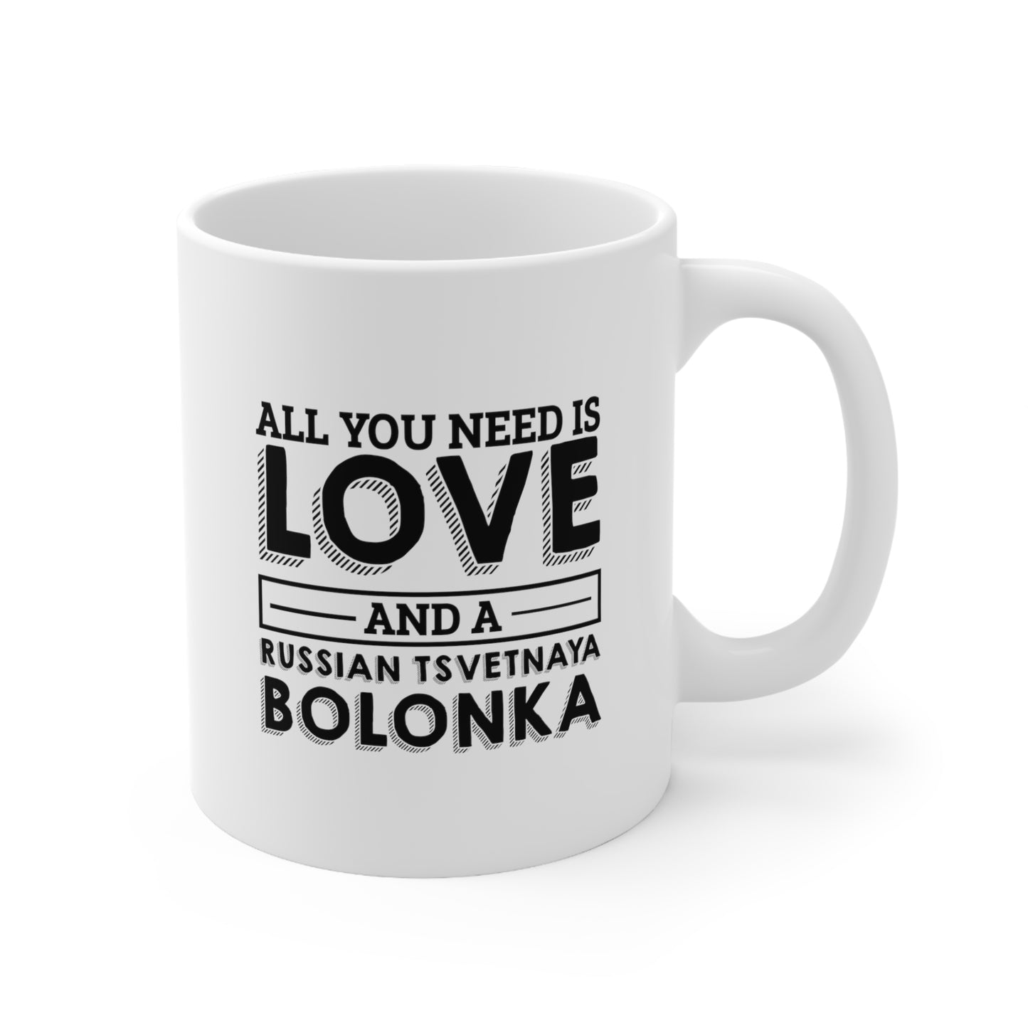 Pet Lover Ceramic Coffee Mug - All You Need Is Love | Dog Lover Gift