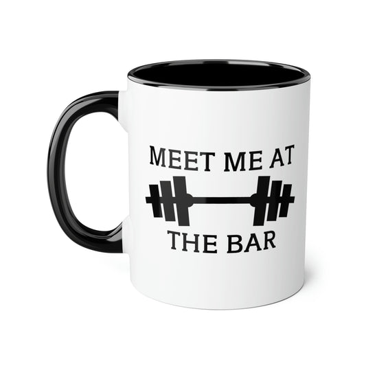 Personal Trainer Coffee Mug - Meet Me At The Bar Design | Fitness Gift