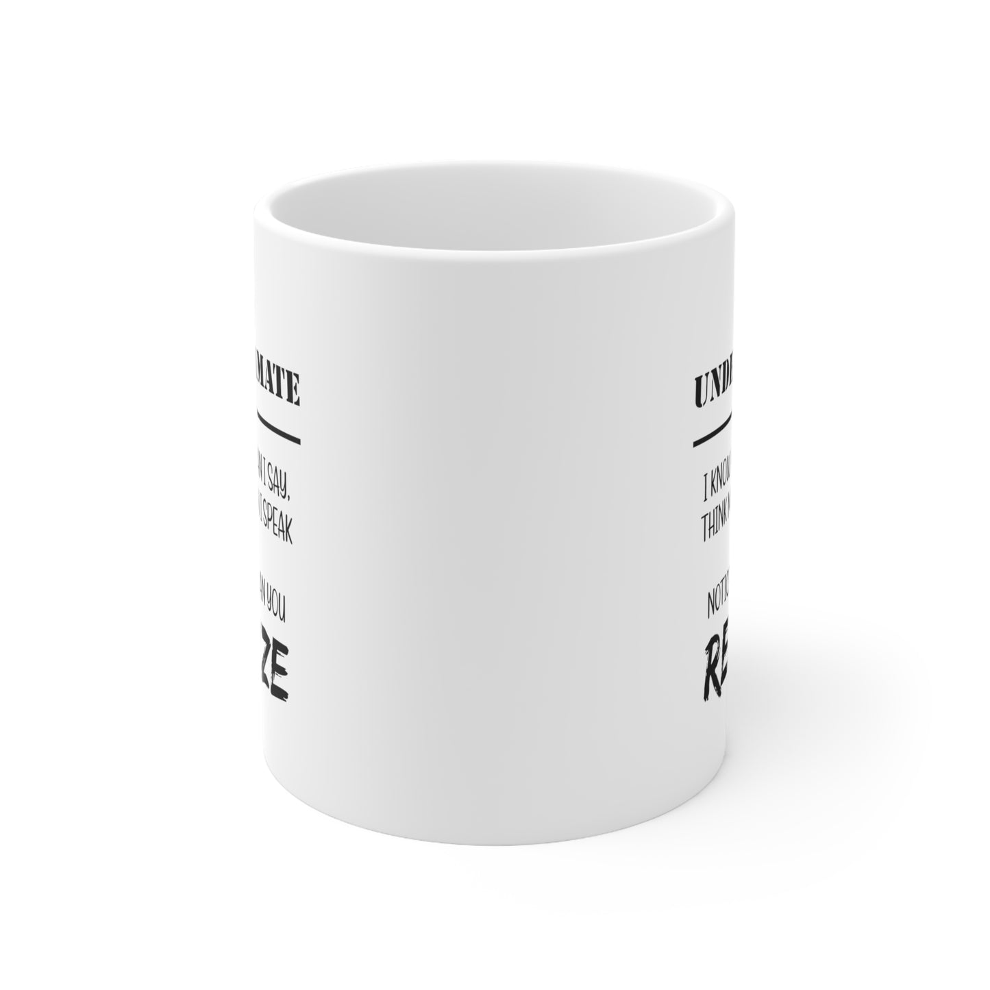 Army Veteran Coffee Mug - Don't Underestimate Me Design | Military Retirement Gift