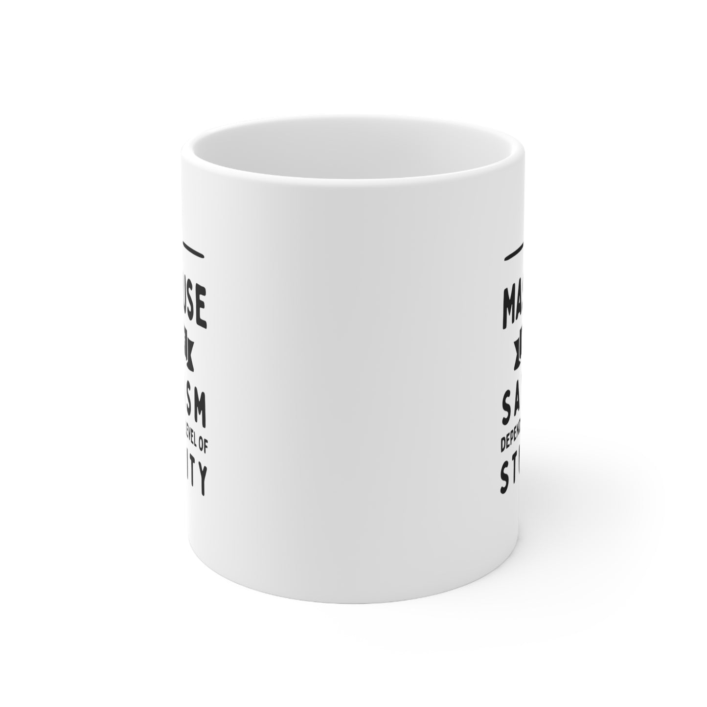 Masseuse Funny Coffee Mug - My Level of Sarcasm Design | Gift for Coworkers