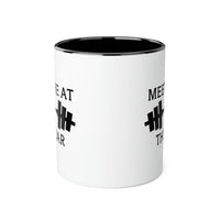 Load image into Gallery viewer, Personal Trainer Coffee Mug - Meet Me At The Bar Design | Fitness Gift
