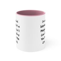 Load image into Gallery viewer, Social Worker Two-Tone Coffee Mug - I&#39;m a Social Worker, Not a Magician | Birthday Gift
