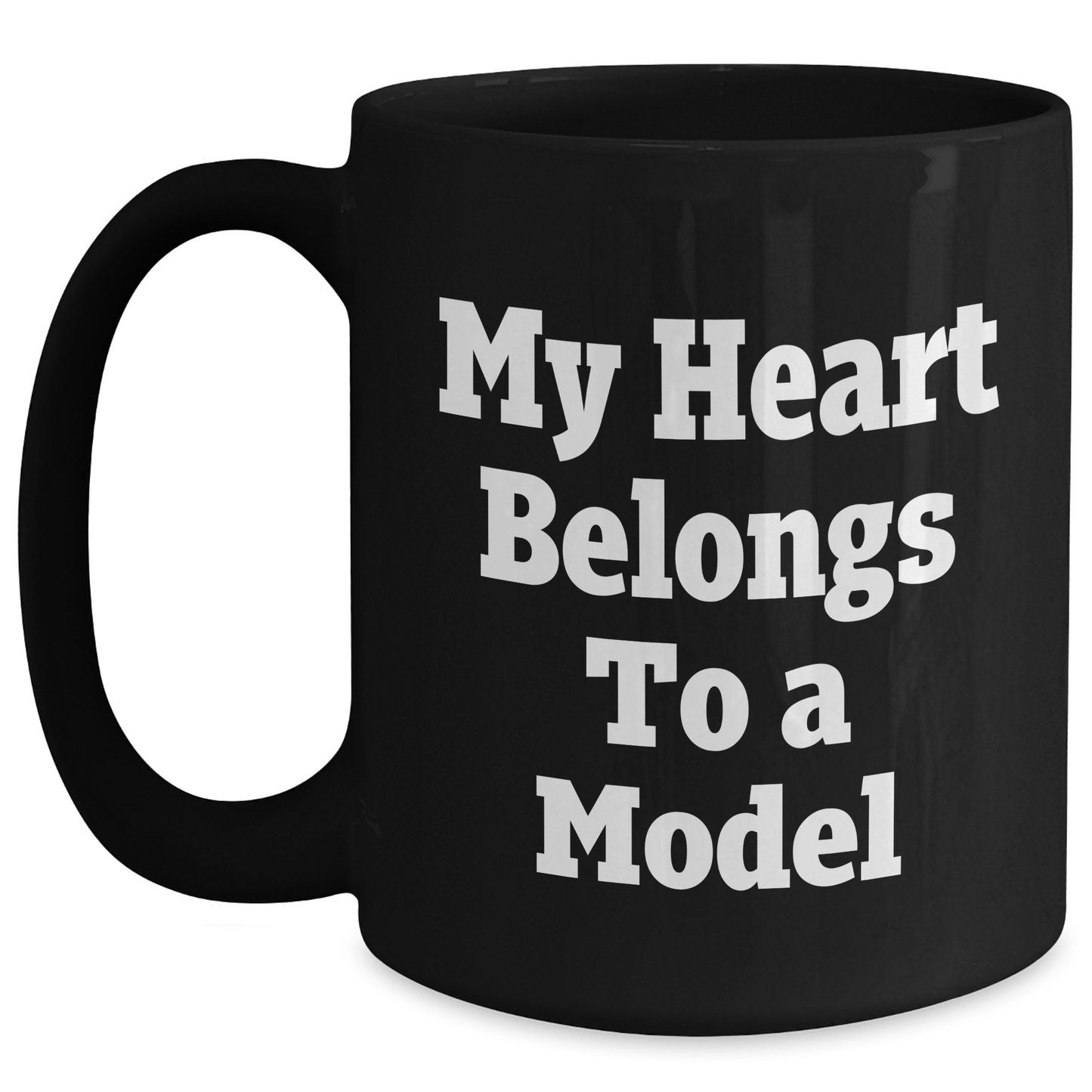 Funny Model Gifts from Friends and Family, Model Lover Black Coffee Mug, Gifts for Mom on Mother's Day - Main