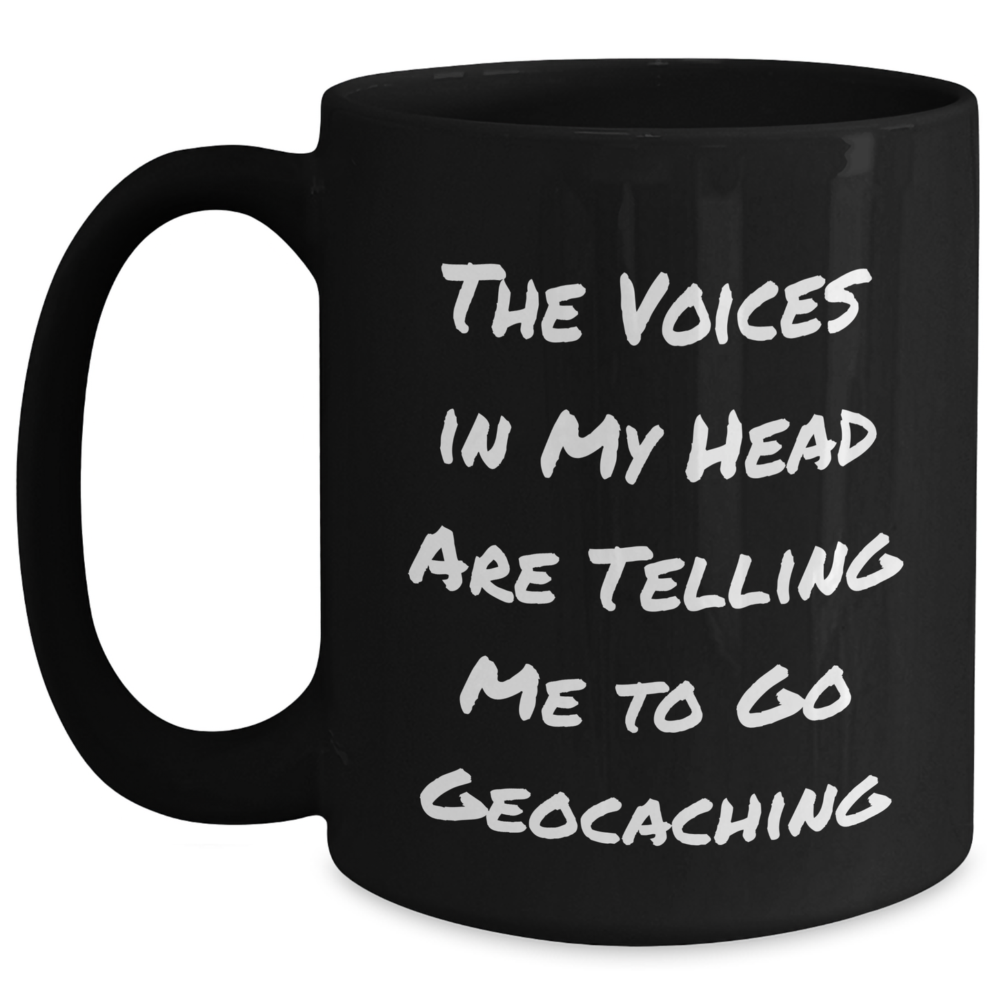 Geocaching Gifts from Men - Funny Quote Black Coffee Mug, Perfect for Father's Day, Gifts for Geocaching Enthusiasts - Main