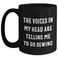Load image into Gallery viewer, Sewing Inspiration Funny Quote Black Coffee Mug Gifts for Dad on Father&#39;s Day - Main
