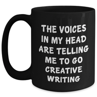 Load image into Gallery viewer, Creative Writing Fuel Funny Gift from Mom to Dad This Father&#39;s Day - Black Coffee Mug - Main

