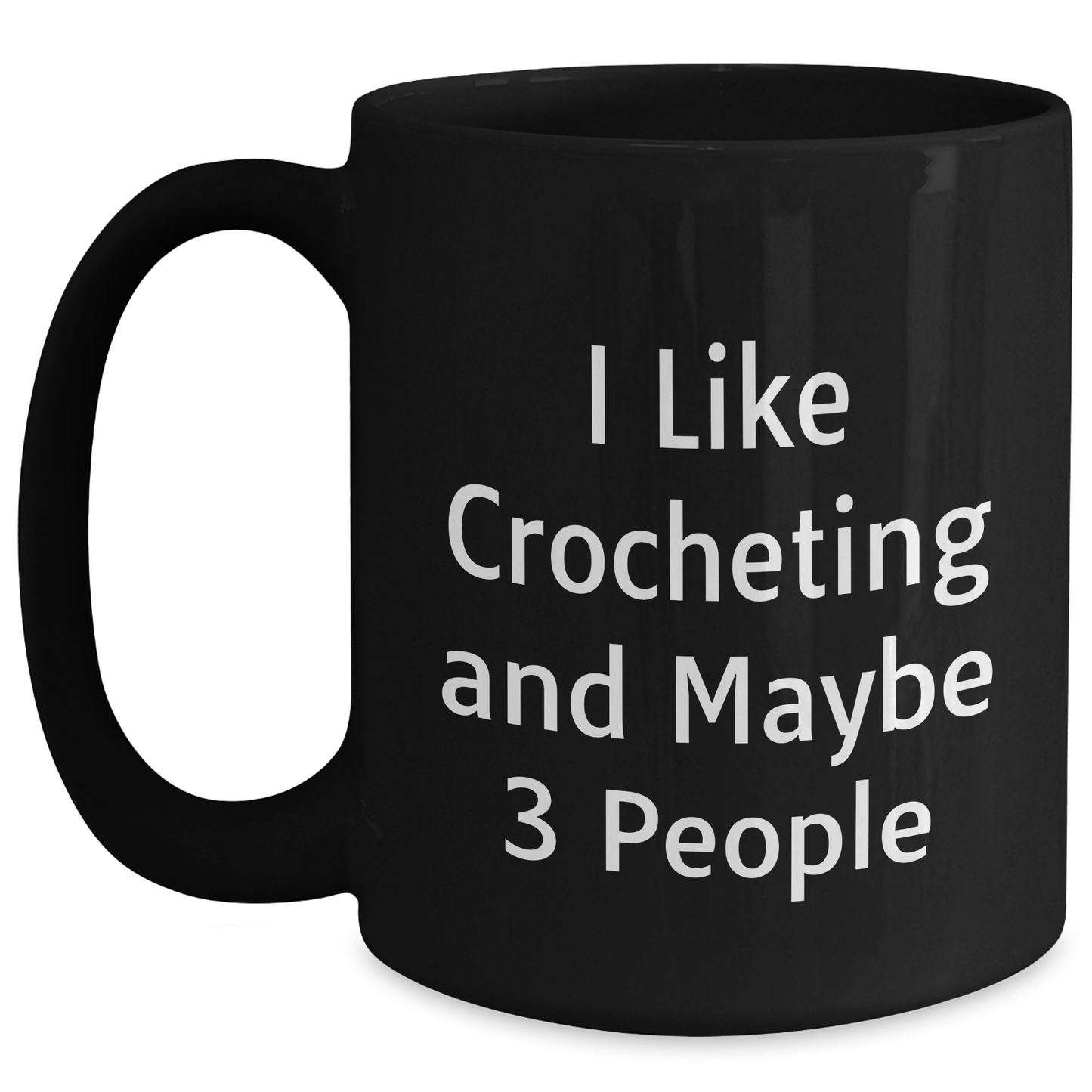 Crocheting Gifts for Mom, Funny Quote, Black 11oz or 15oz Coffee Mug, Gifts from Friends, Mother's Day Unique Gifts - Main