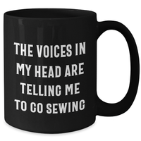 Load image into Gallery viewer, Sewing Inspiration Funny Quote Black Coffee Mug Gifts for Dad on Father&#39;s Day - Additional
