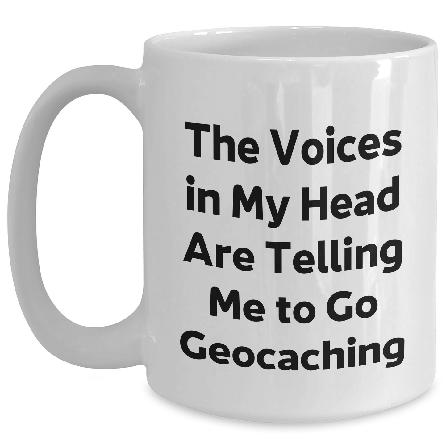 Funny Geocaching White Coffee Mug Gifts from Men for Geocaching Enthusiasts, Perfect for Father's Day - Main