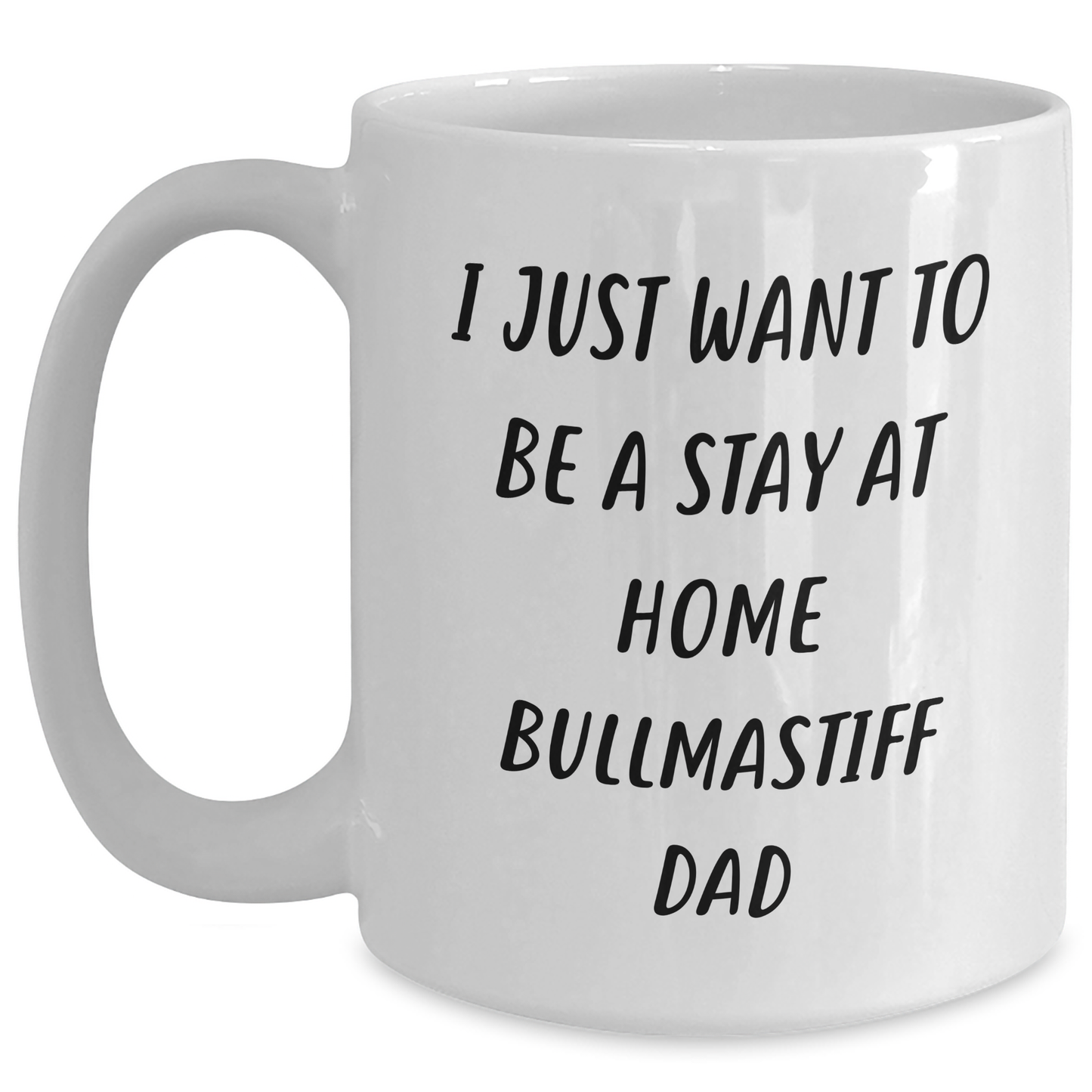 Bullmastiff Dad Funny Gifts from Men to Stay at Home Dads on Father's Day - White Coffee Mug - Main