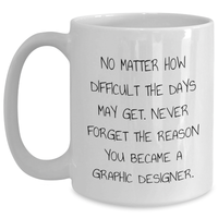 Load image into Gallery viewer, Gifts from Family - Inspirational Quote for Graphic Designer, White Coffee Mug, Mother&#39;s Day Unique Gifts - Main
