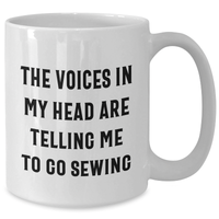 Load image into Gallery viewer, Silly Sewing Quotes Gifts for Men and Women from Friends and Family on Father&#39;s Day White Coffee Mug - Additional

