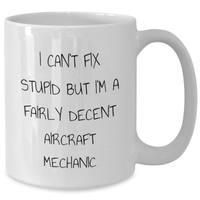 Load image into Gallery viewer, Funny Aircraft Mechanic White Coffee Mug for Guys Gifts from Friends to Coworkers, Perfect Graduation Unique Gifts - Additional
