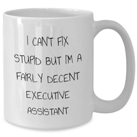 Load image into Gallery viewer, Executive Assistant Gifts Funny Quote White Coffee Mug Gifts from Family for Executive Assistant - Additional
