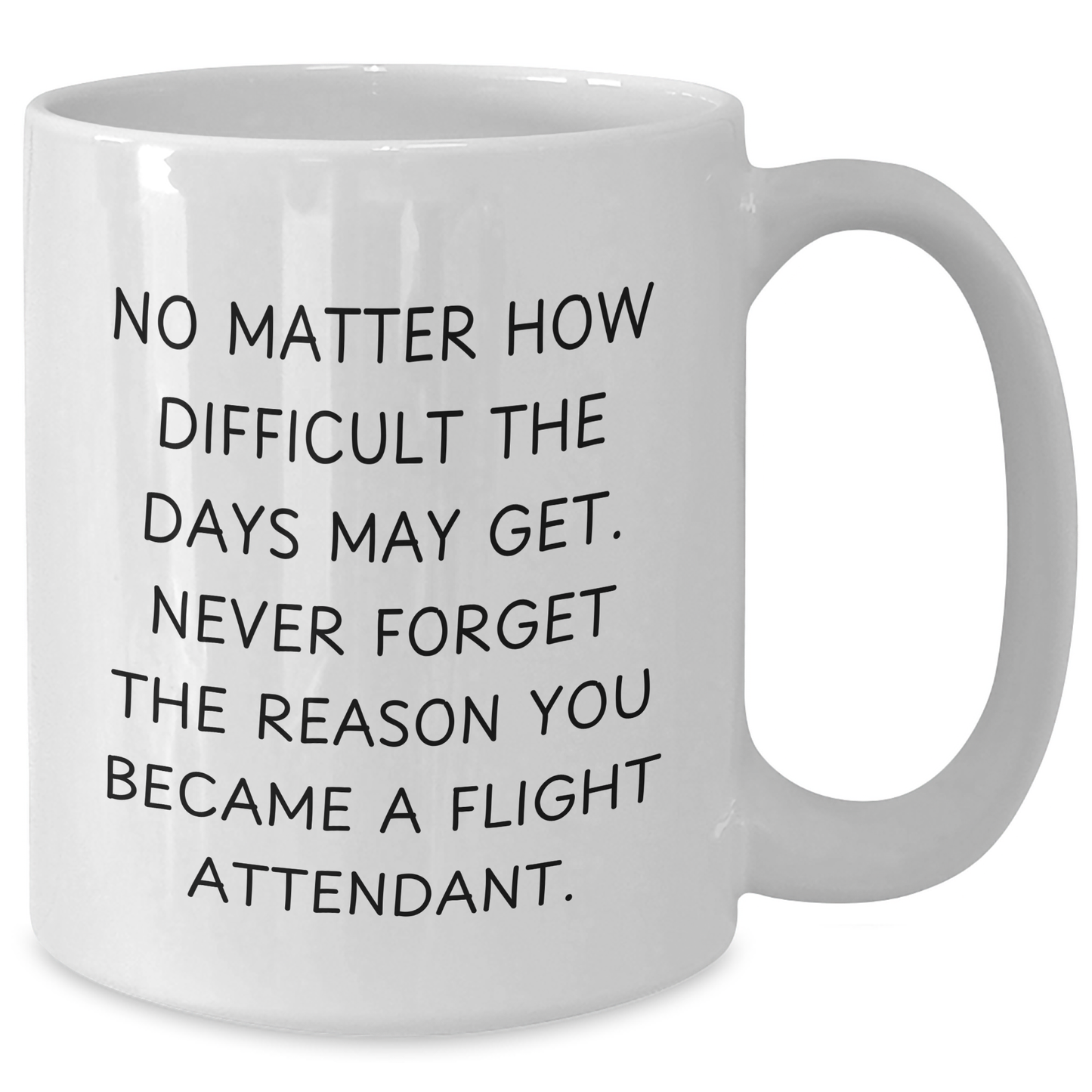 Inspirational Flight Attendant Gifts: Gifts from Friends and Family for Flight Attendant, White Coffee Mug for Father's Day, Never Forget the Reason You Became a Flight Attendant, Funny Coffee Mug - Additional