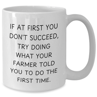 Load image into Gallery viewer, Funny Farmer White Coffee Mugs Gifts for Men from, White Coffee Mug, Farmlife Inspiration, Gift for Dad on Father's Day - Additional

