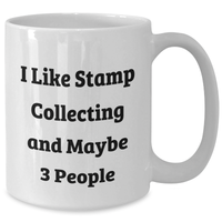 Load image into Gallery viewer, Funny Stamp Collecting Gifts for Men from Friends, Stamp Collecting White Coffee Mug, Perfect Graduation Unique Gifts - Additional
