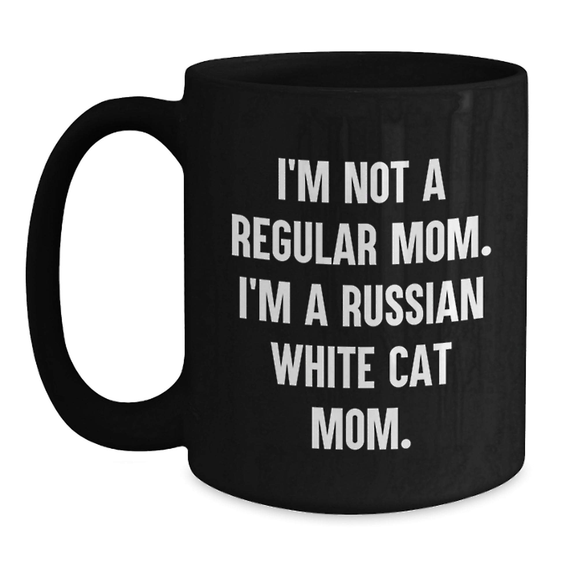 Funny Russian White Cat Mom Graduation Unique Gifts for Men Women Friends Family from Mom - Main