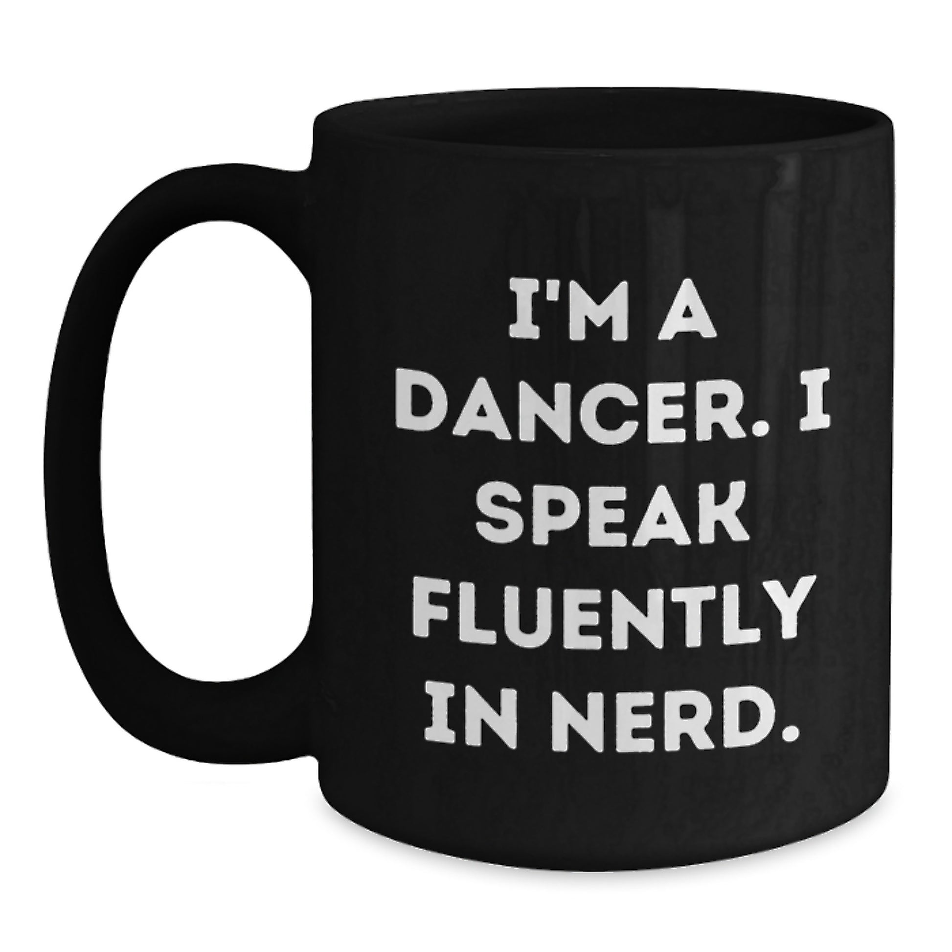 Funny Dancer Gifts for a genius Graduation - Black Coffee Mug from Friends - Main