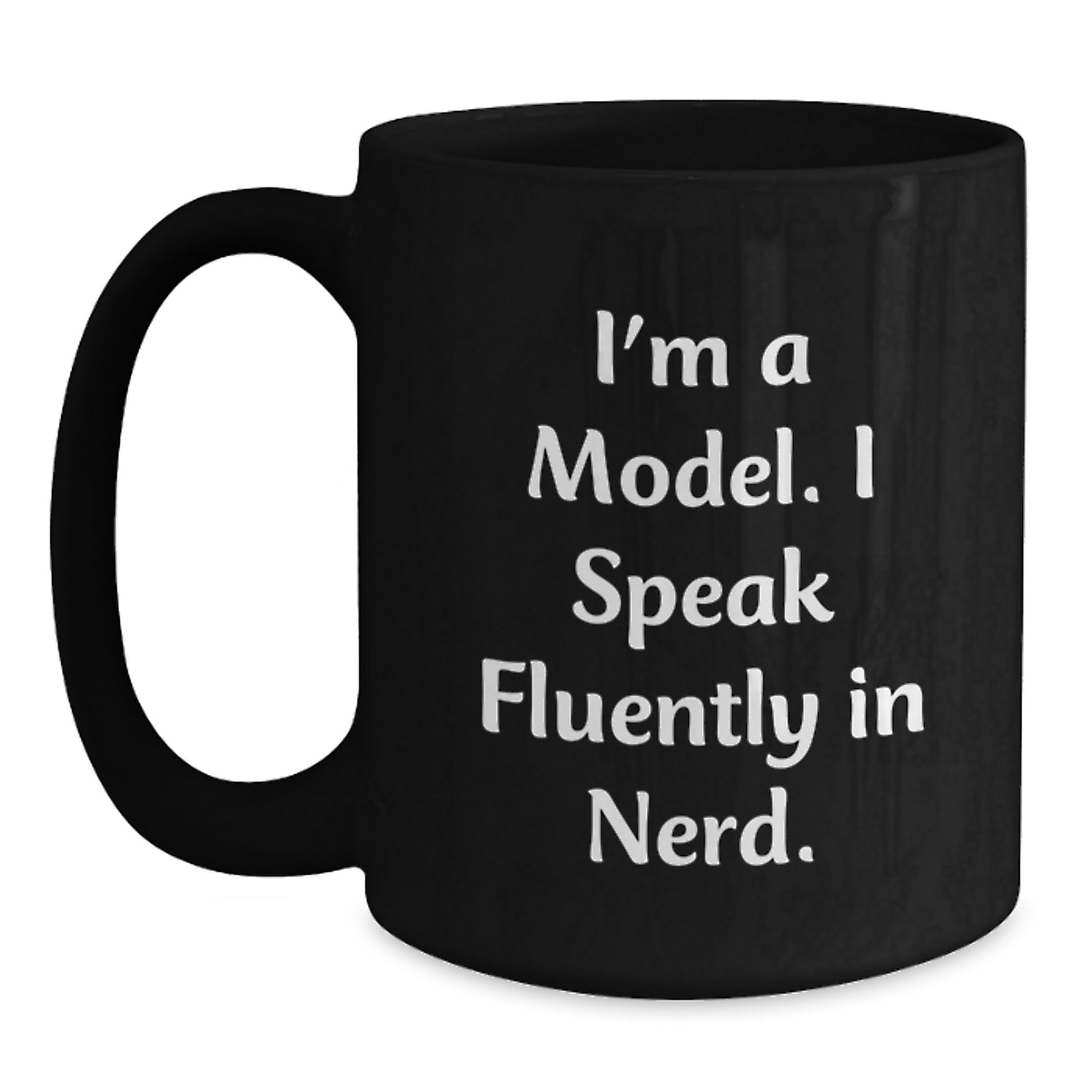 Funny Model Gifts for Men Women Friends Valentine's Unique Black Coffee Mugs - Main