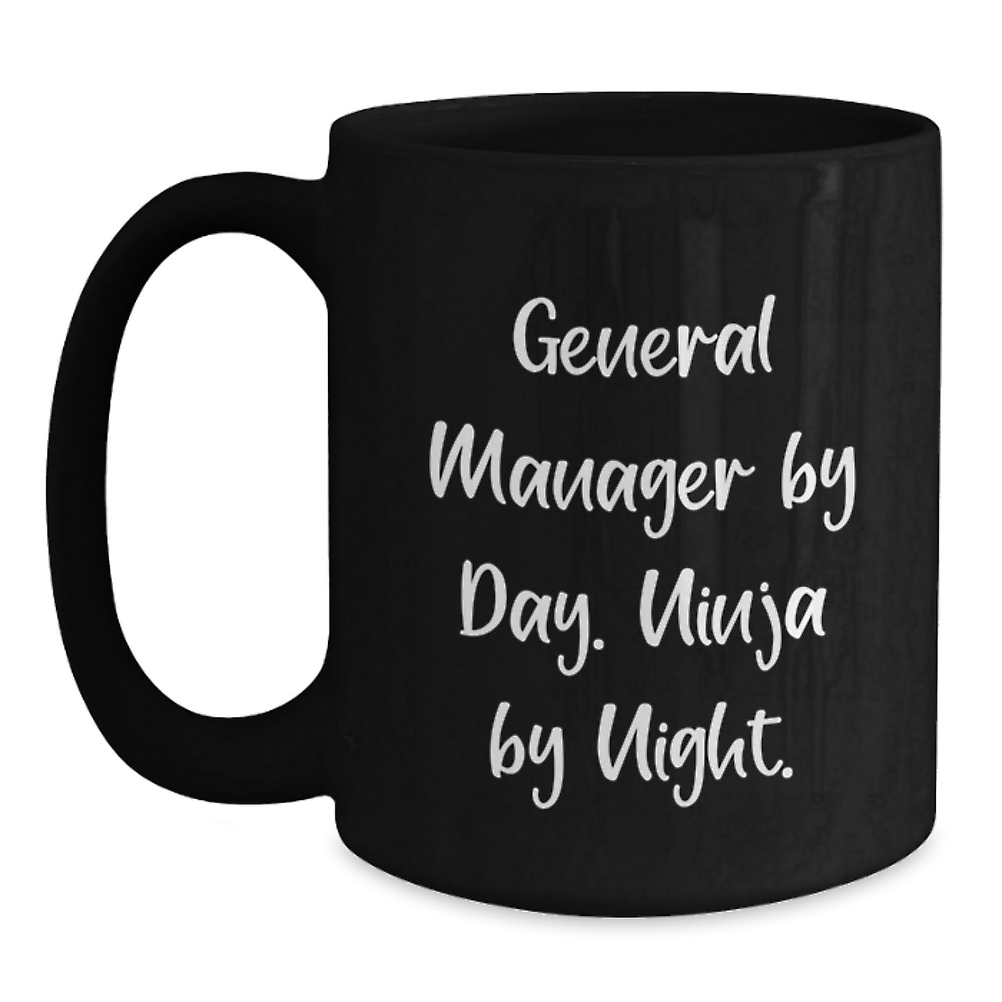 General Manager Keepsake Black Coffee Mug for Him Birthday Gift - Main