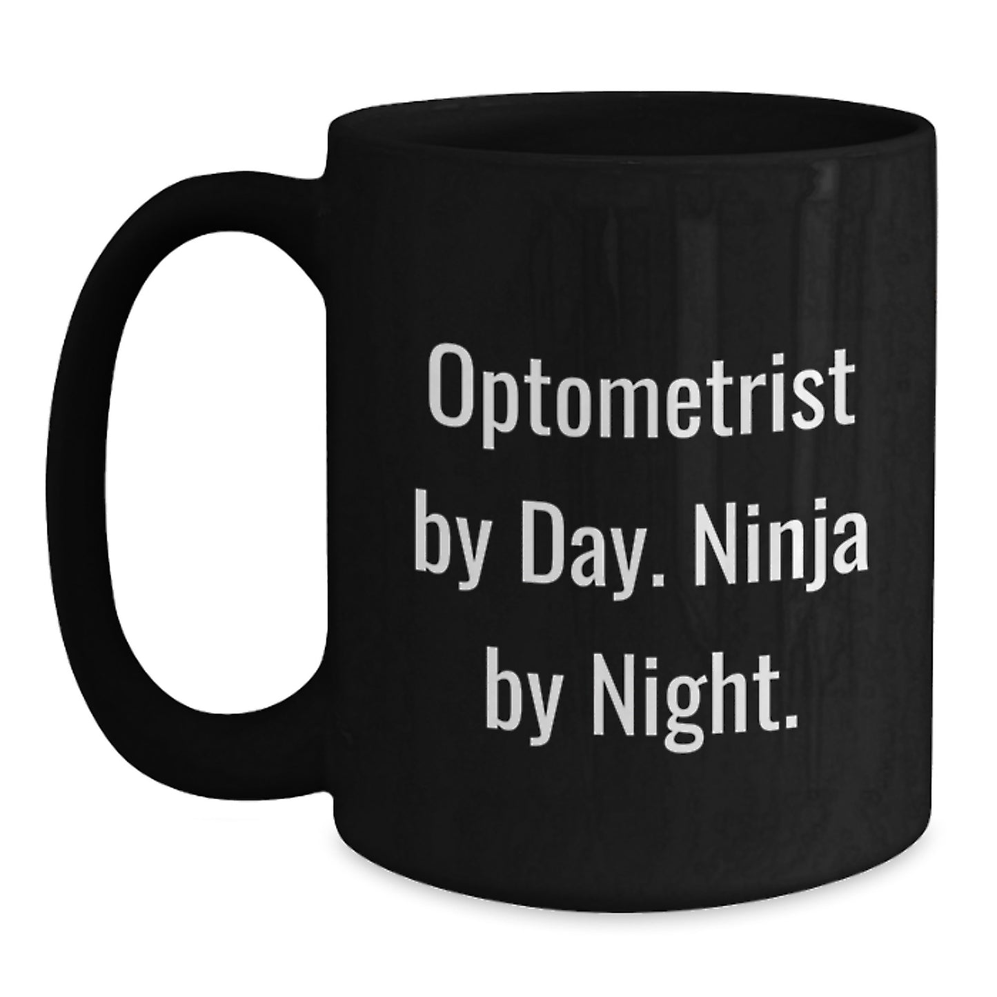 Optometrist Gifts for Graduation Unique Black Coffee Mugs with Funny Quote Gifts from Friends for Men Women Family - Main