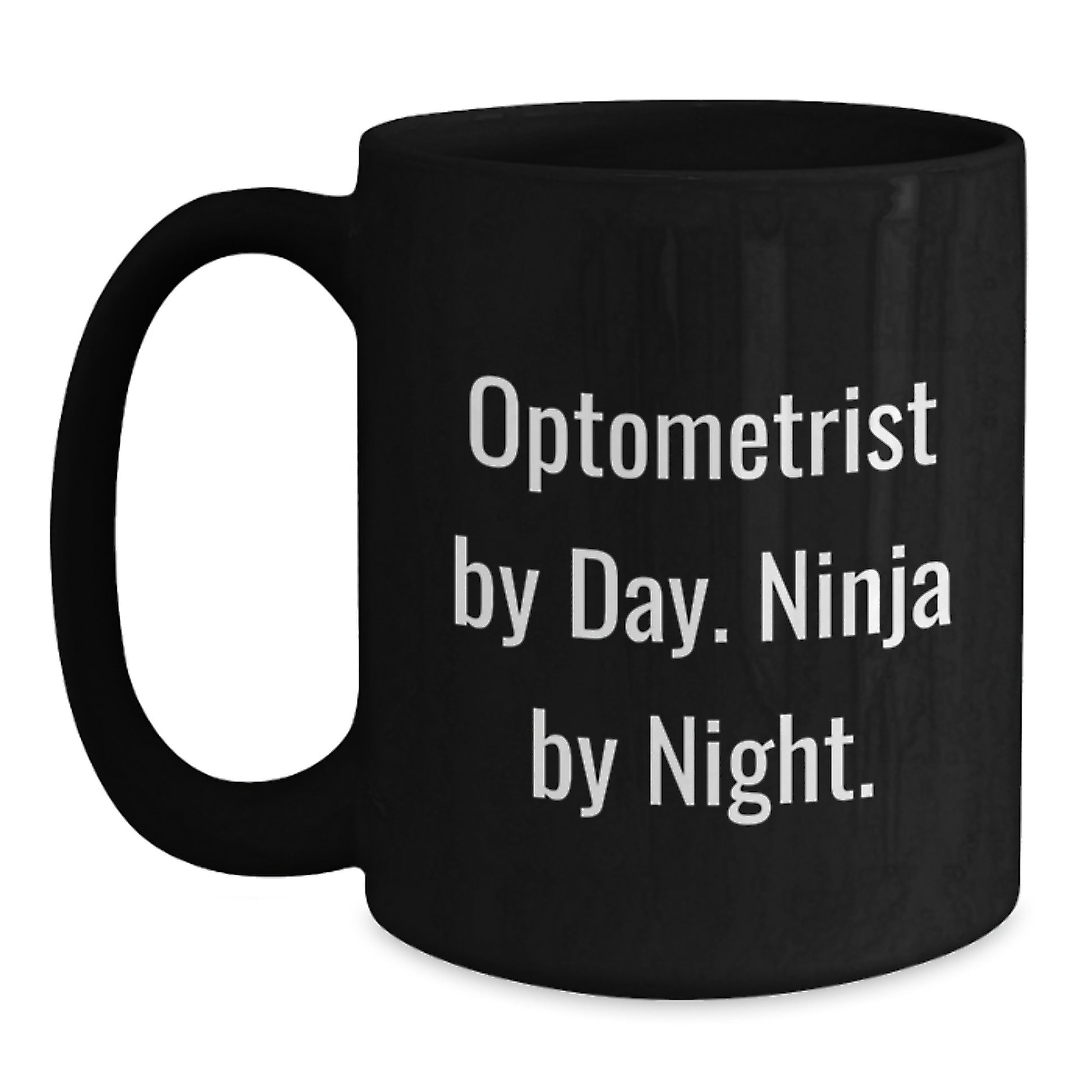 Optometrist Gifts for Graduation Unique Black Coffee Mugs with Funny Quote Gifts from Friends for Men Women Family - Main