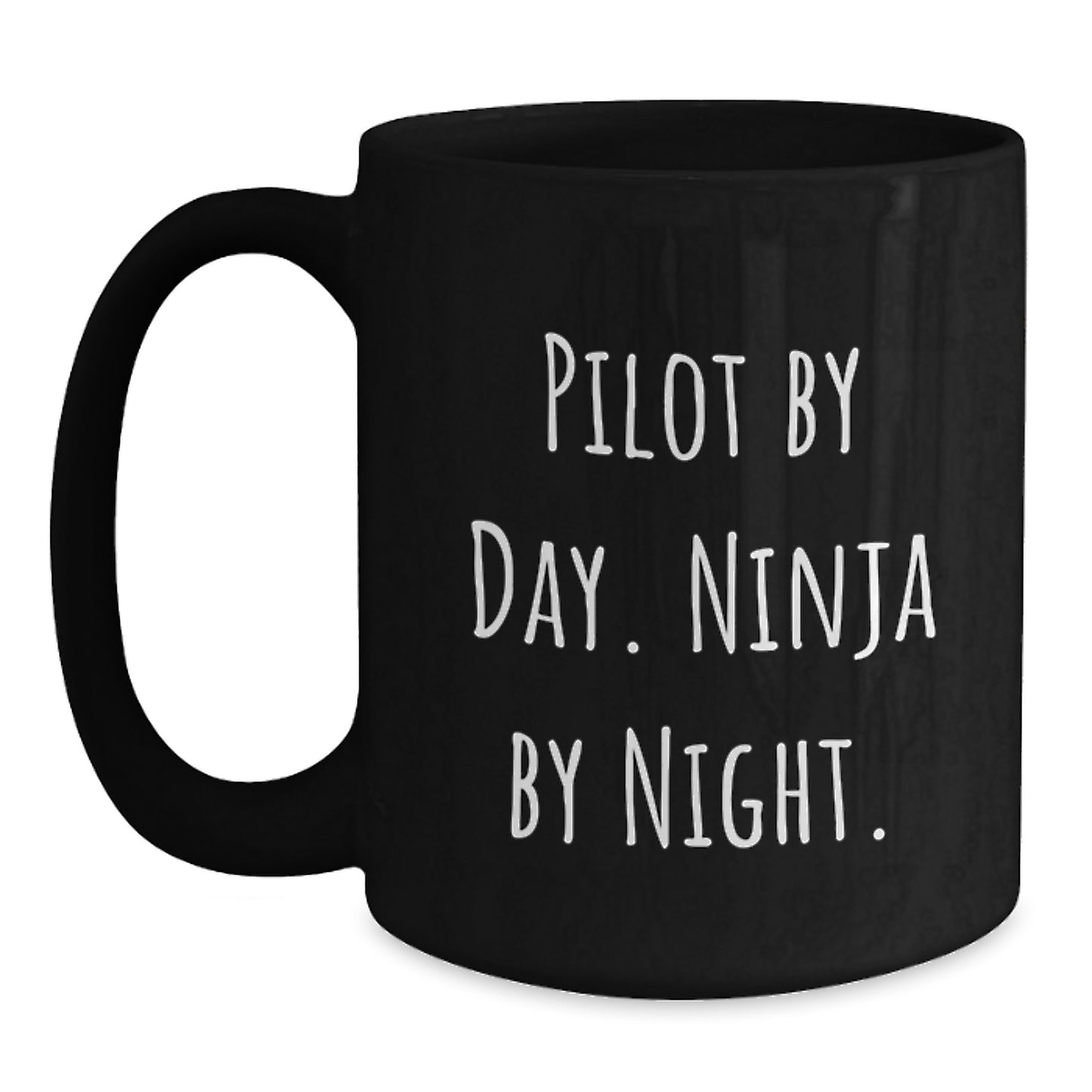 Pilot Keepsake Premium Black Coffee Mug for Him Birthday Surprise Gift - Main