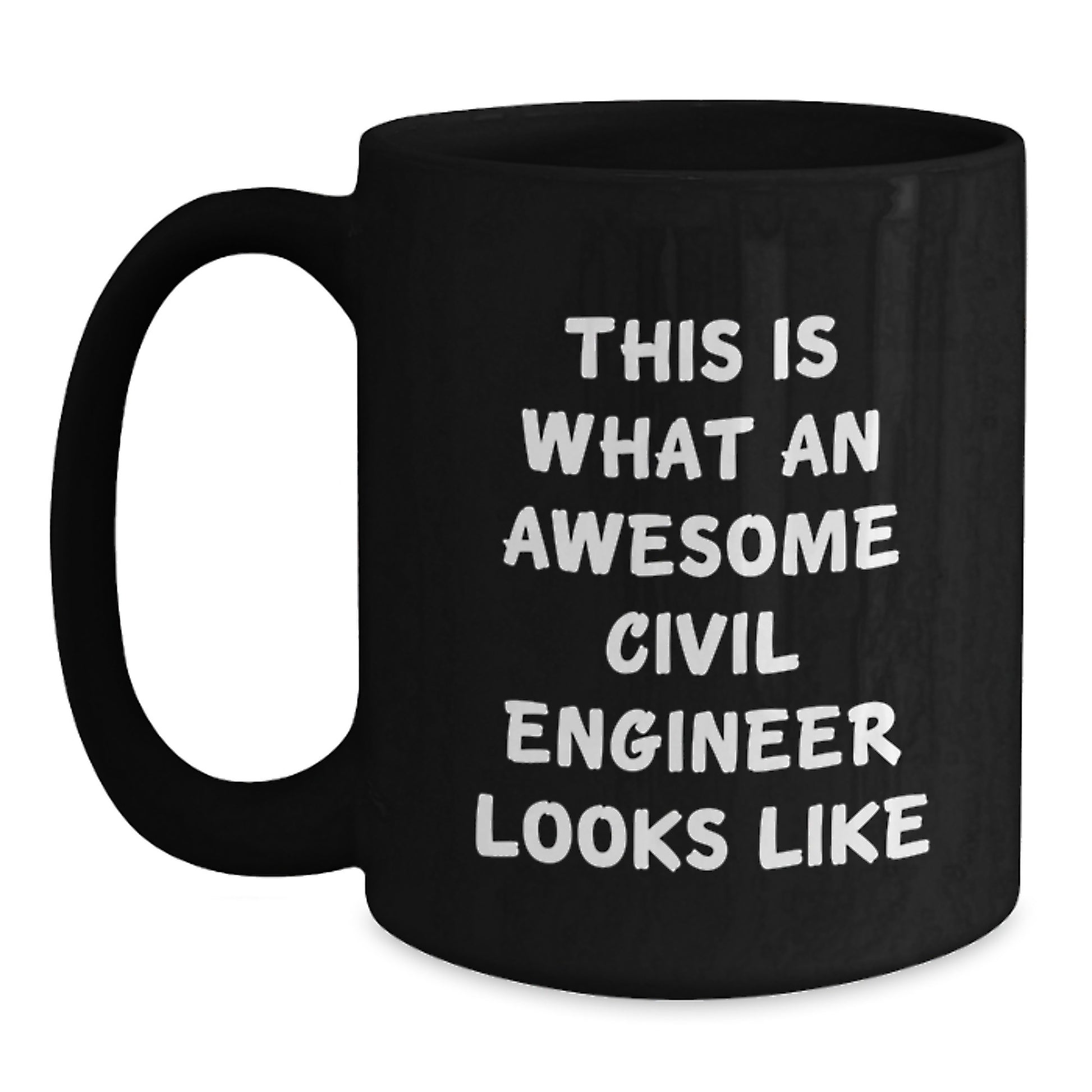 Civil Engineer Keepsake Mug for Him – 11oz Black Graduation Gift - Main
