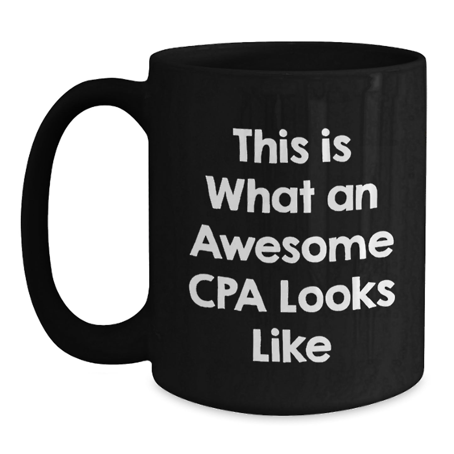 Cpa Keepsake Black Coffee Mug for Him Birthday Gift – 11oz Ceramic - Main