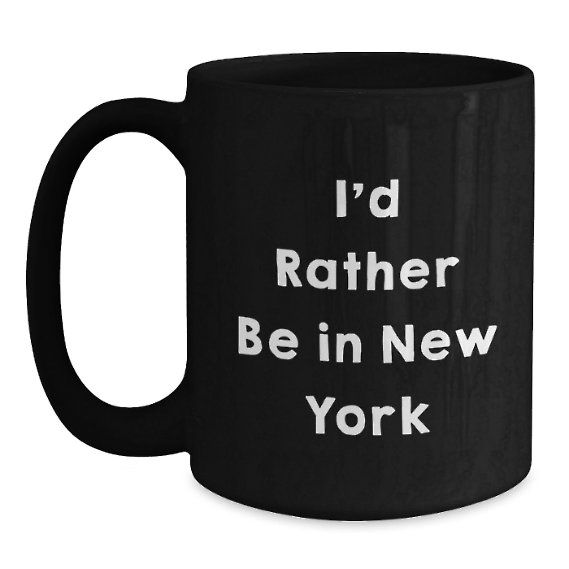New York Keepsake Black Coffee Mug for Him Birthday Gift - Main