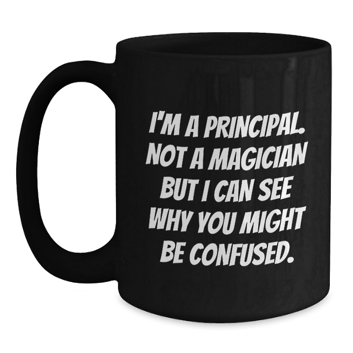Principal Keepsake Ceramic Black Coffee Mug for Him Birthday Gift - Main