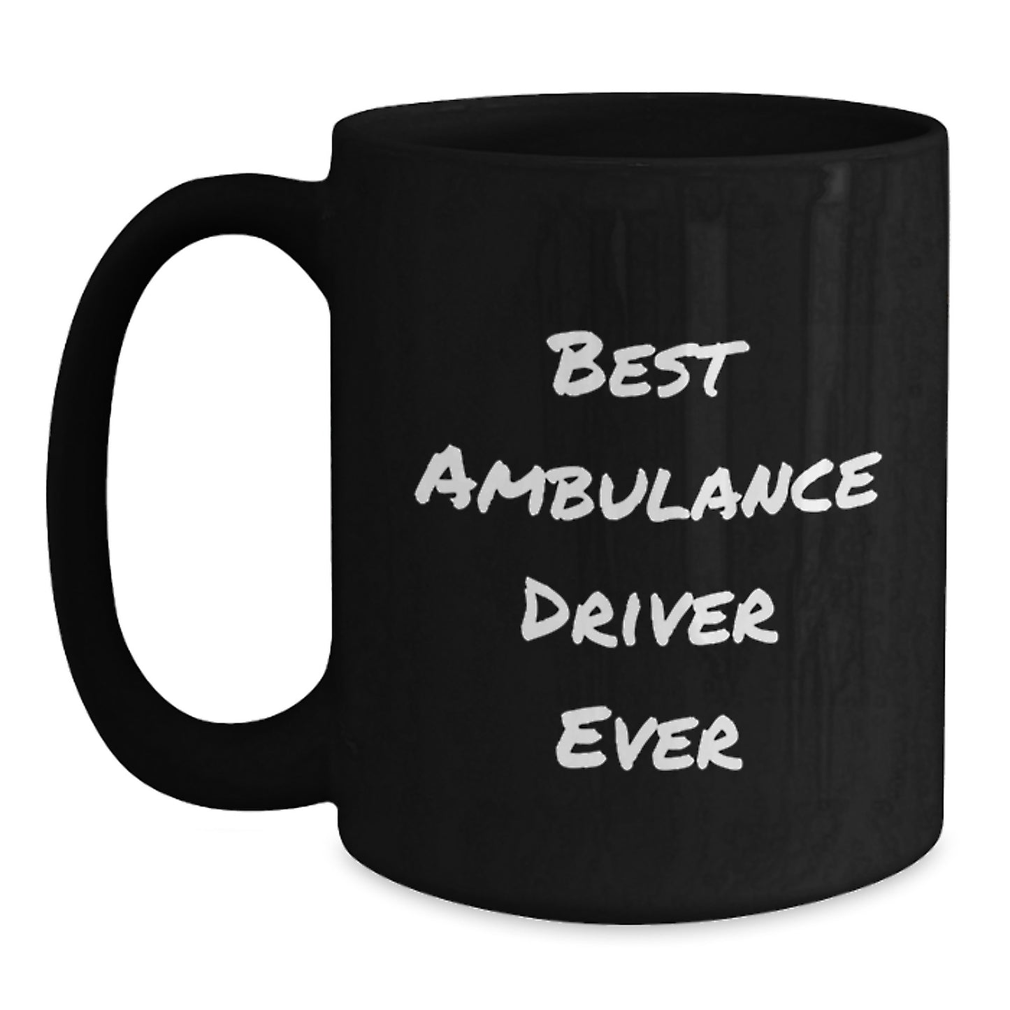 Ambulance Driver Keepsake Black Coffee Mug for Him Birthday Gift - Main