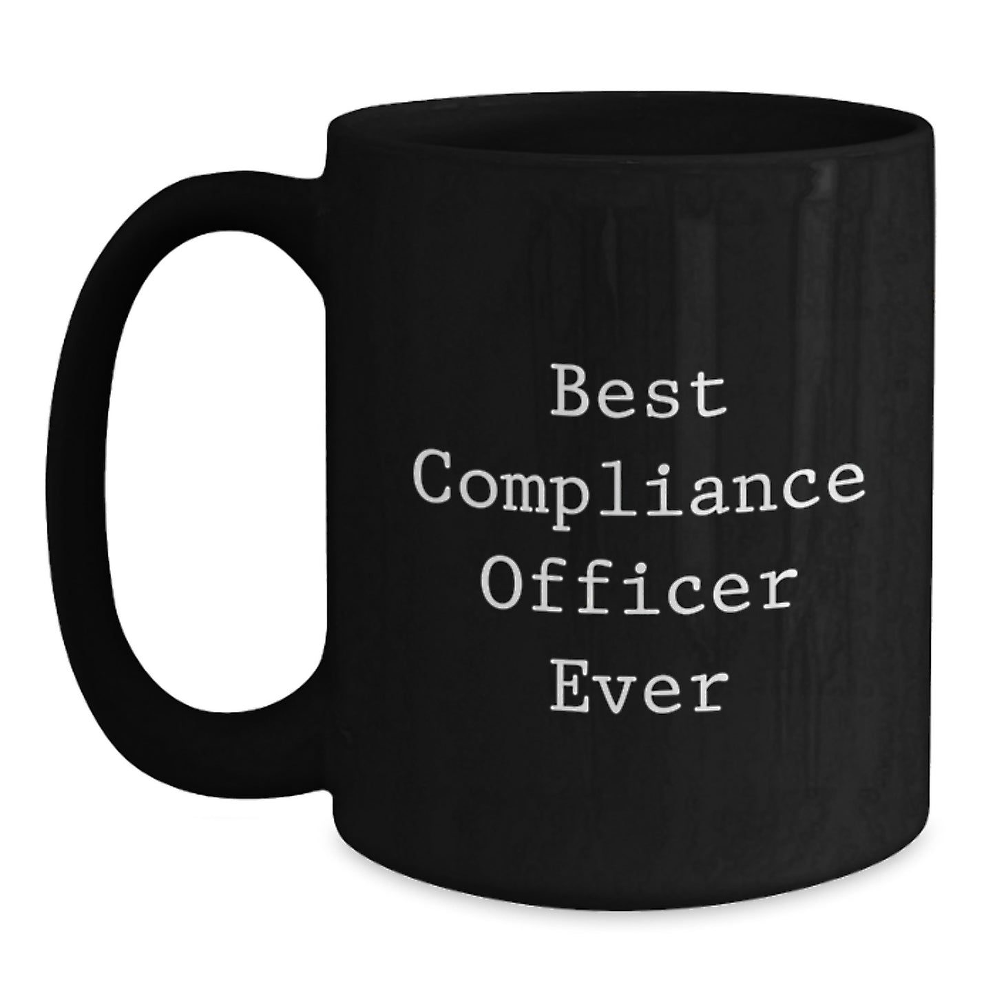 Birthday Gift for Her Compliance Officer Black Coffee Mug Present - Main