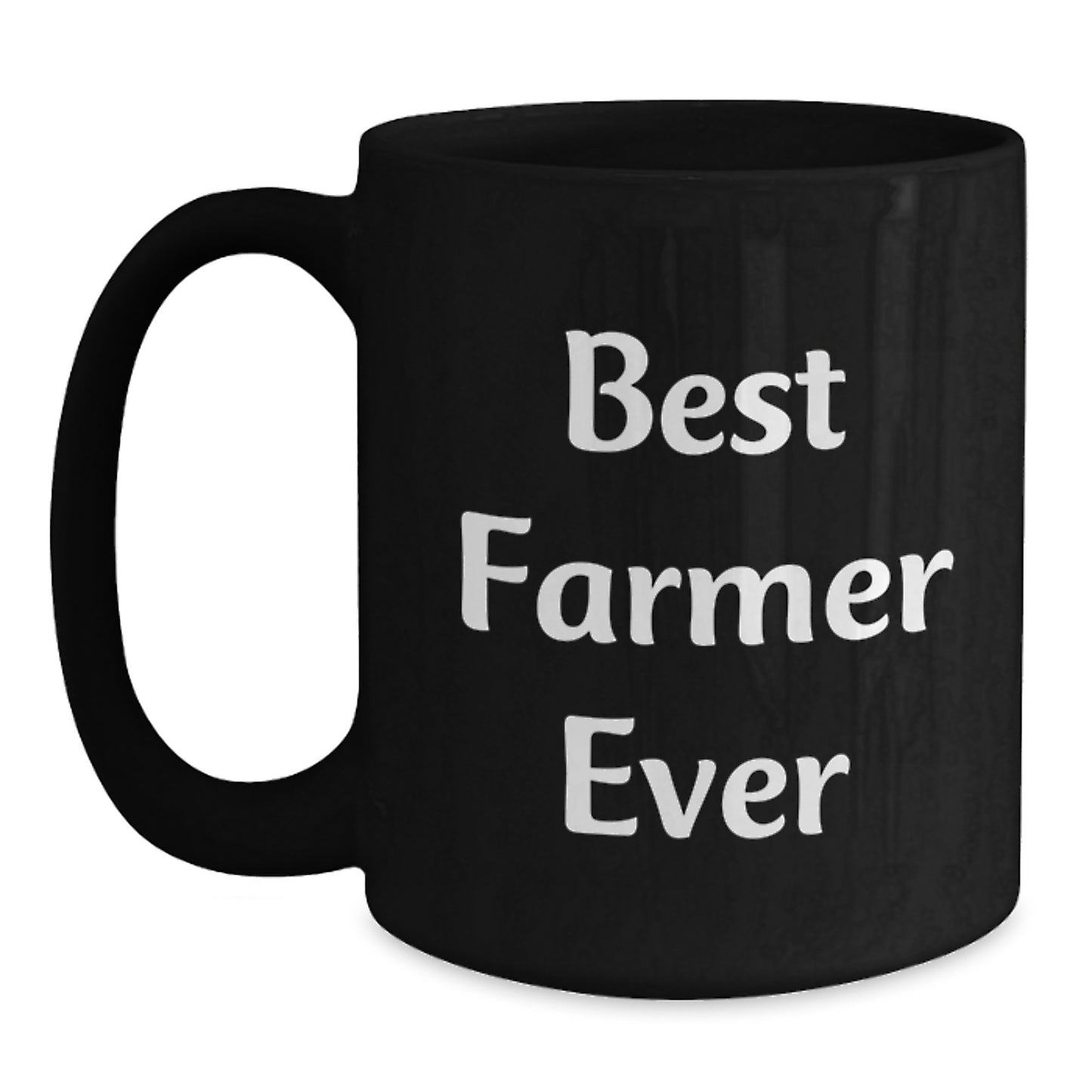 Best Farmer Ever Keepsake Black Coffee Mug for Him Birthday Gift - Main