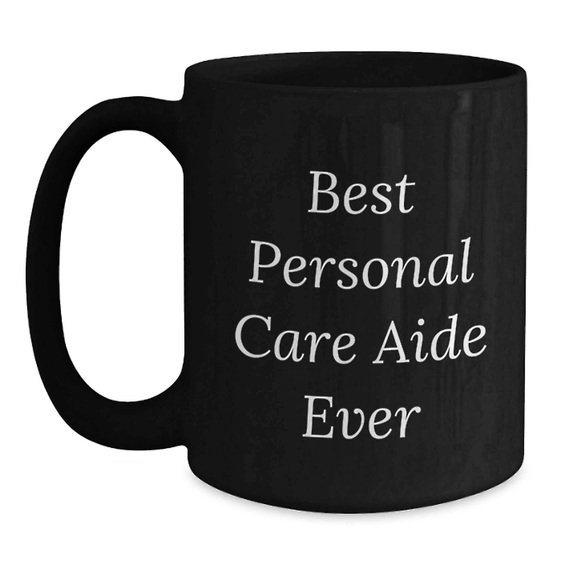 Personal Care Aide Keepsake Black Coffee Mug for Him Birthday Gift - Main