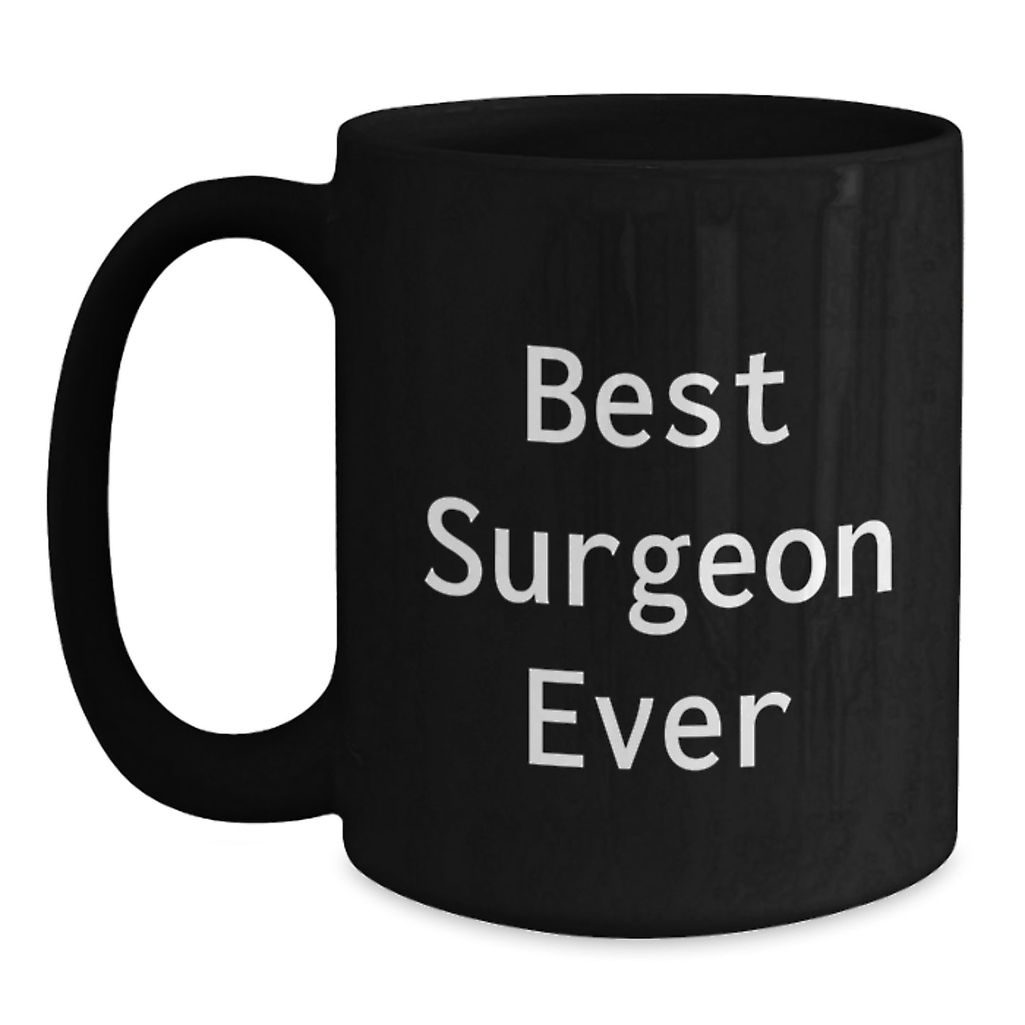 Surgeon Keepsake Black Coffee Mug for Him Birthday Gift with Quote - Main