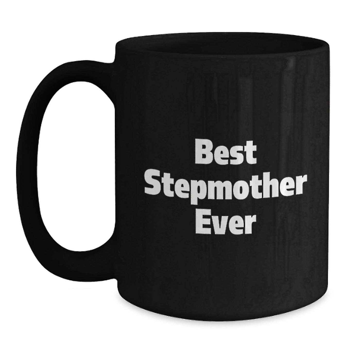 Stepmother Keepsake Black Coffee Mug for Him Birthday Surprise Gift - Main
